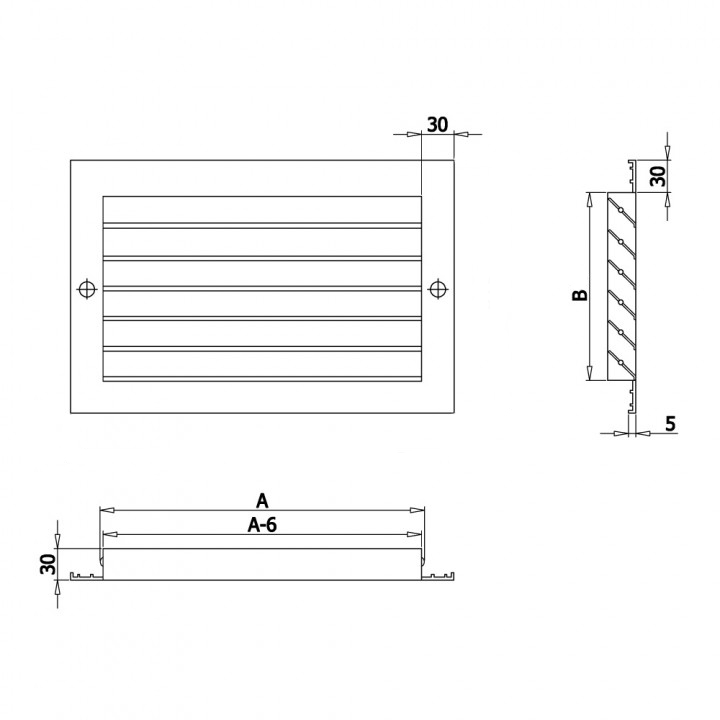Шумопоглощающие решетки 2РШГ (Б) 400×500