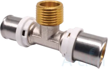 K-FLEX пресс-фитинг тройник с наружной резьбой 16х1/2″ мм